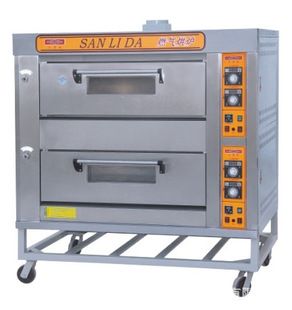三力达4bs两层面包 蛋糕烤箱 两层四盘燃气烤炉 食品烘焙机械